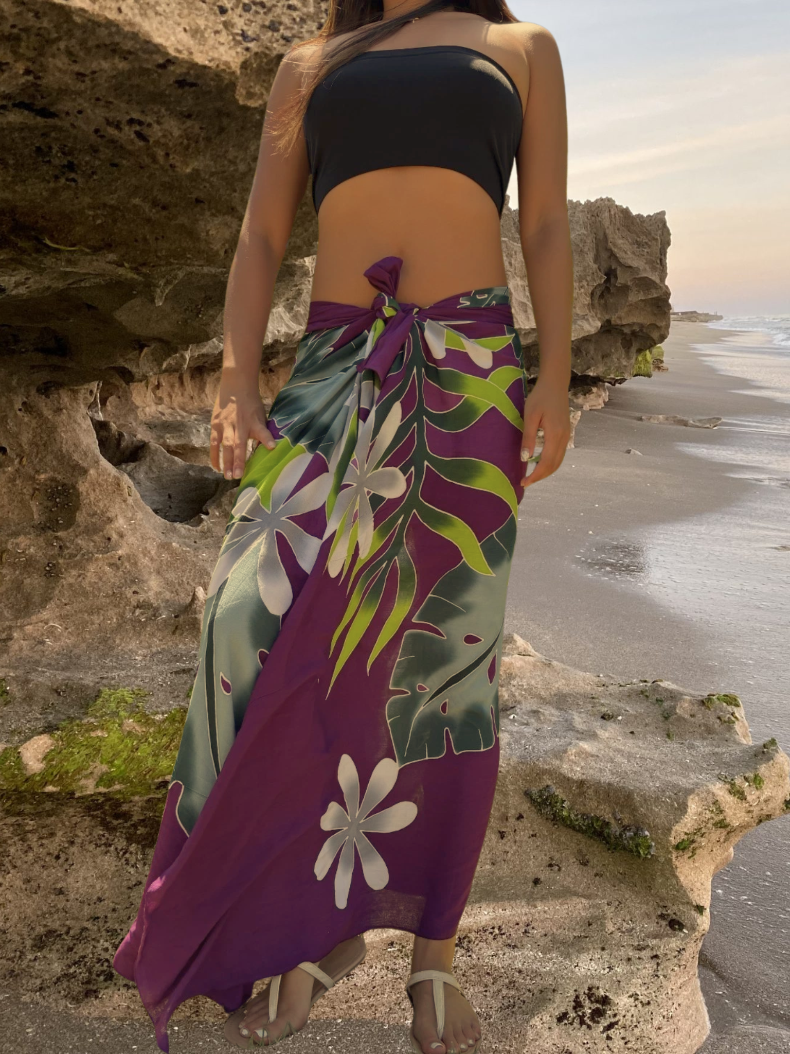 Alana Sarong Pareo - Purple