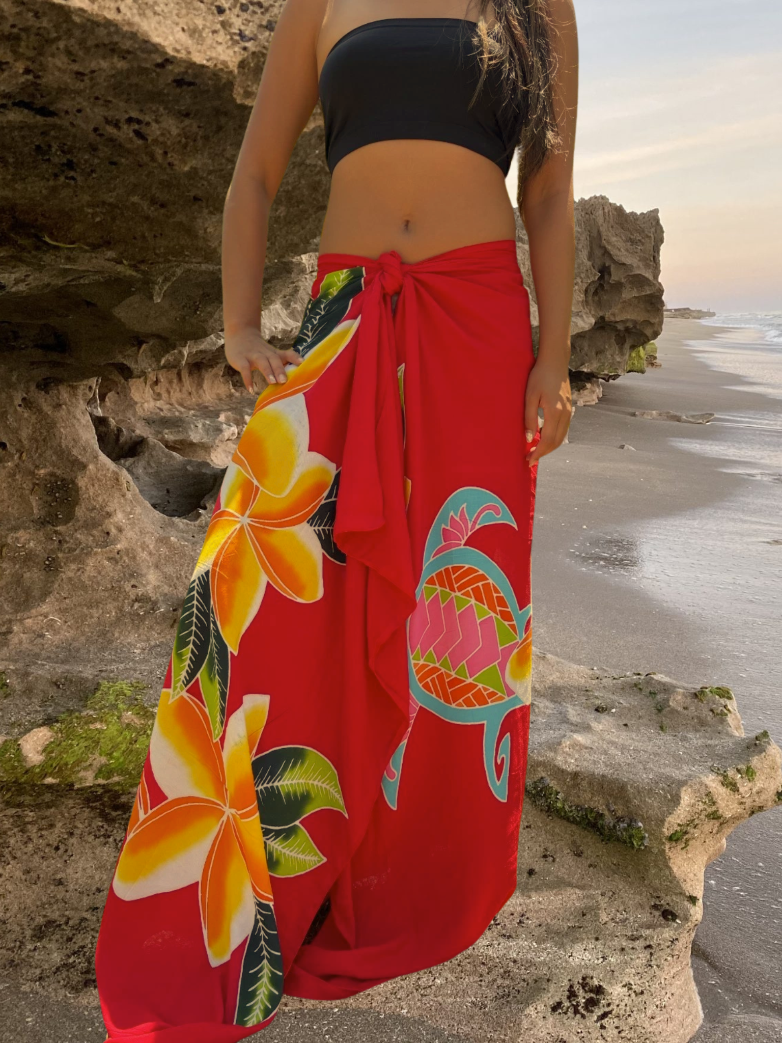 Kiele Sarong Pareo - Red
