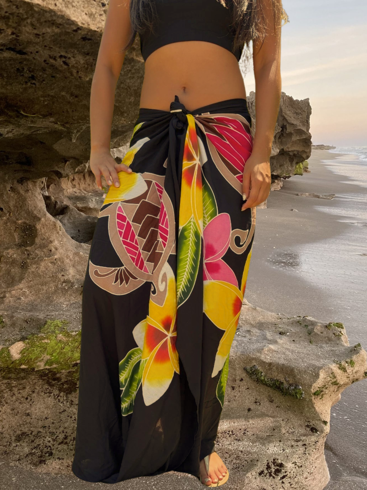 Kiele Sarong Pareo - Black