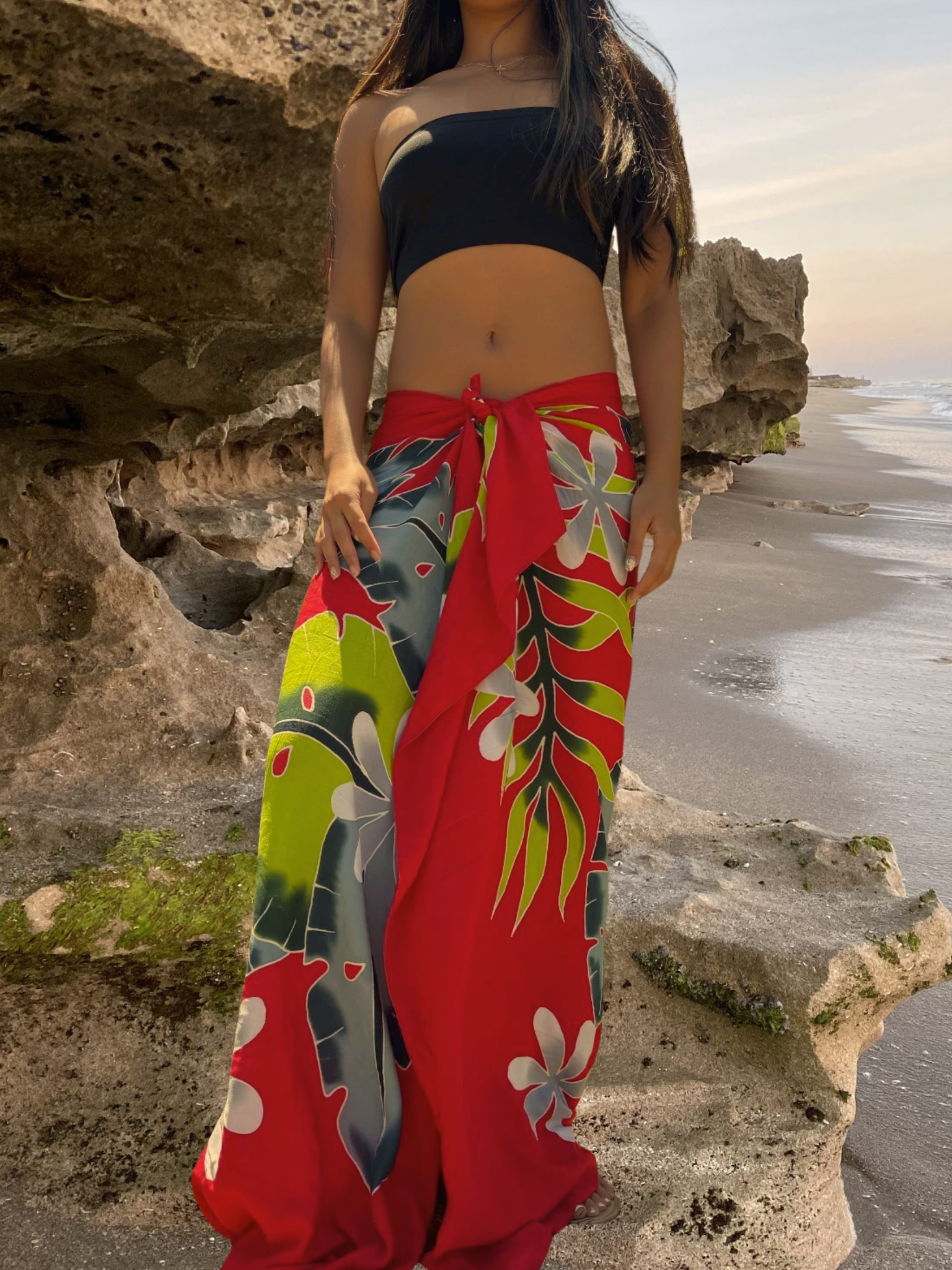 Alana Sarong Pareo - Red