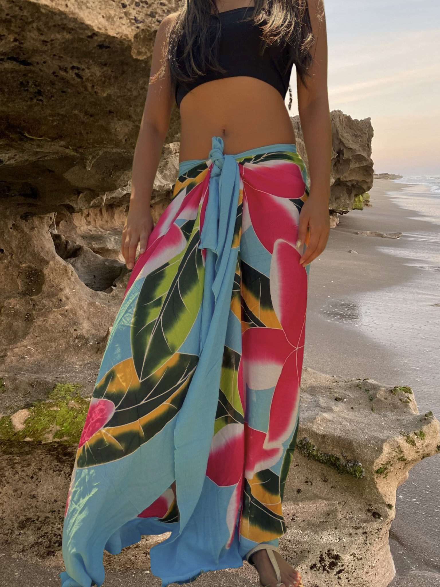 Nanea Sarong Pareo - Turquoise