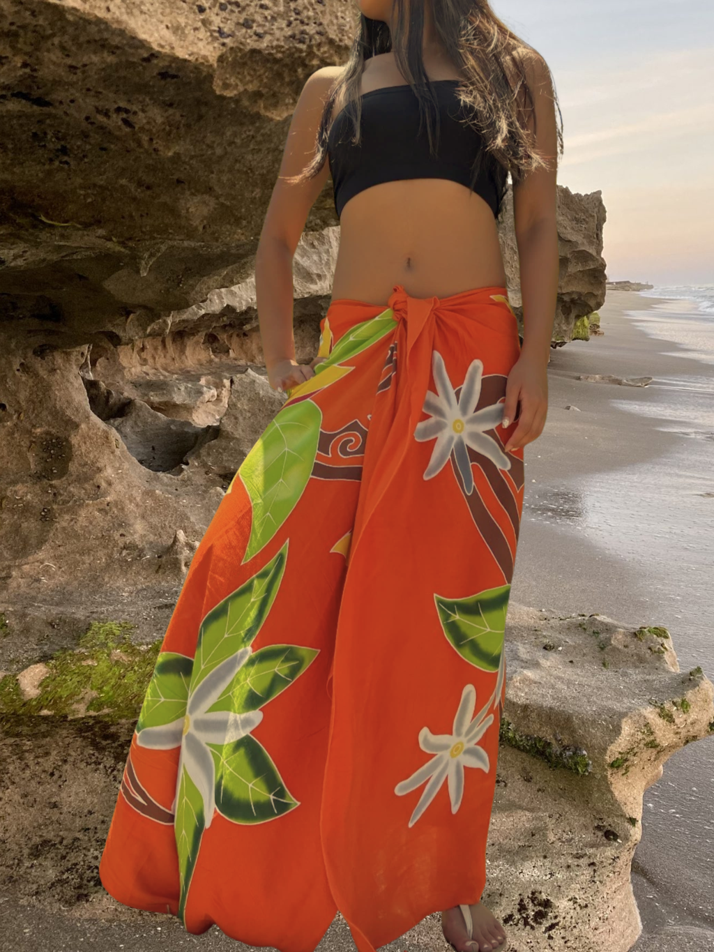 Mikala Sarong Pareo - Orange