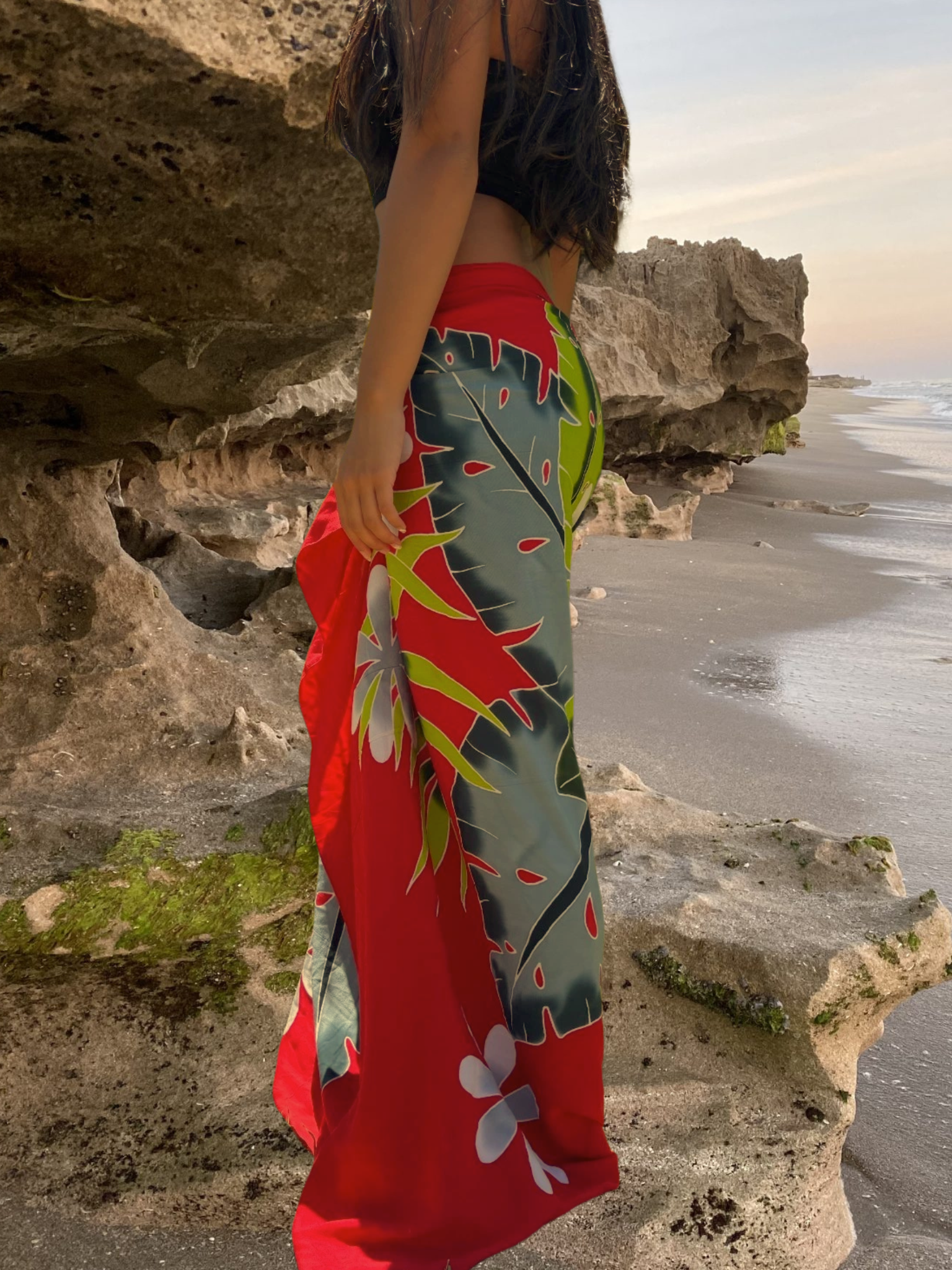 Alana Sarong Pareo - Red