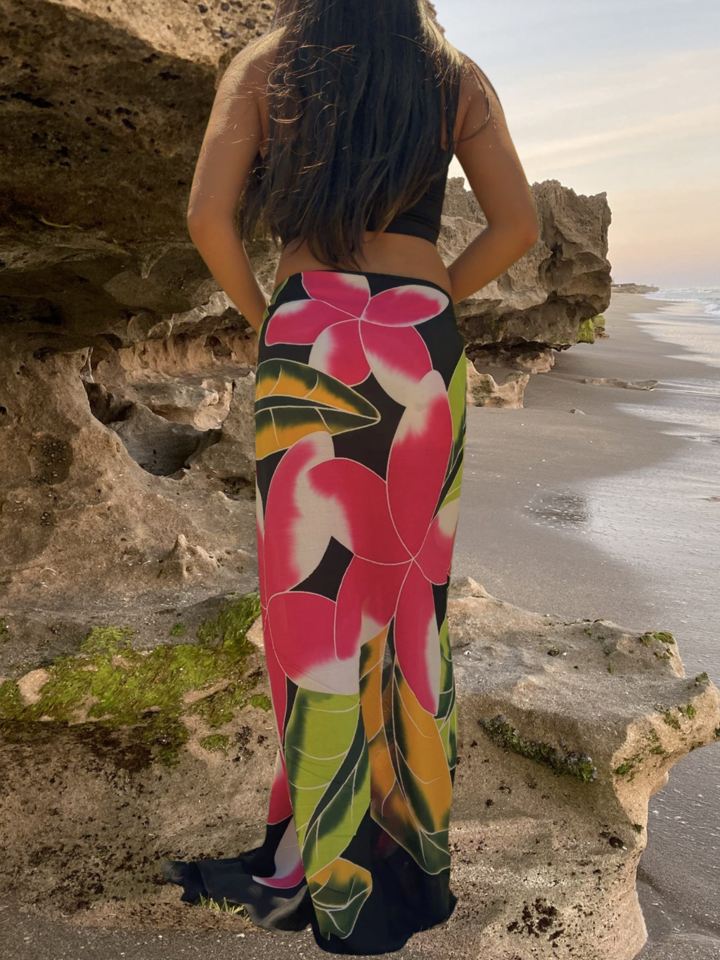 Lani Sarong Pareo - Black