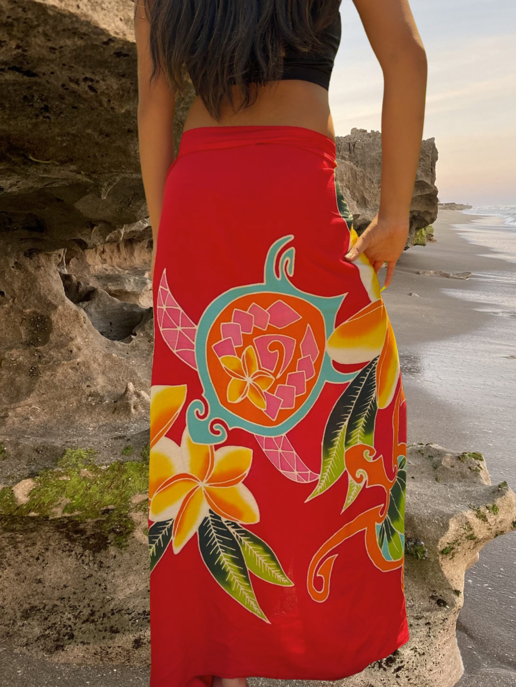 Kiele Sarong Pareo - Red
