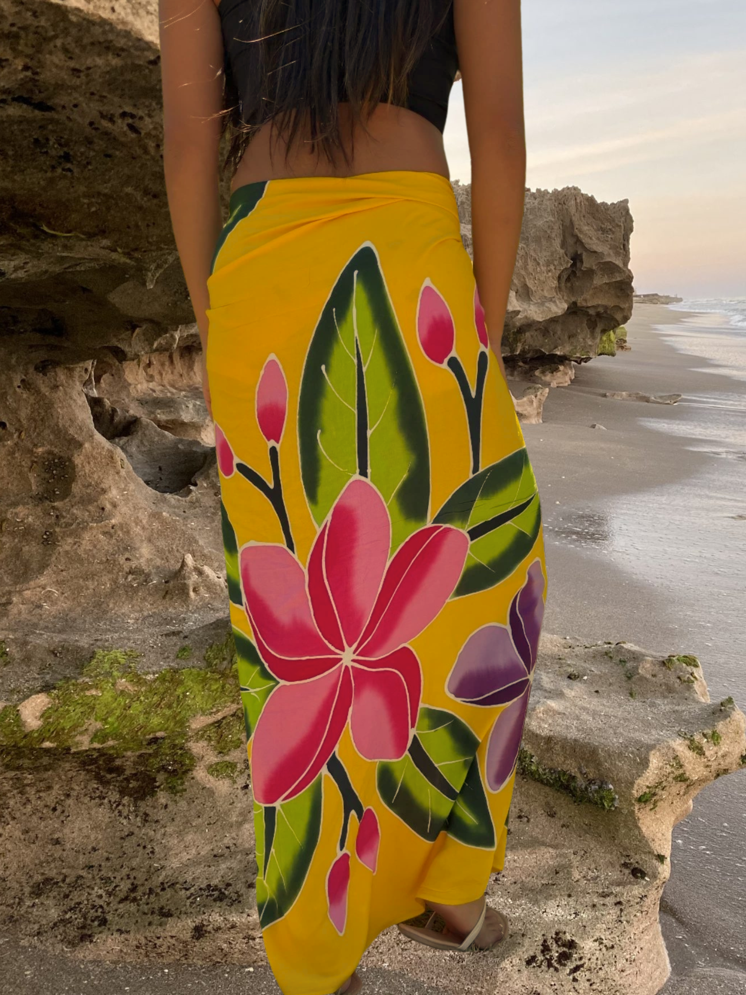 Haukea Sarong Pareo - Yellow