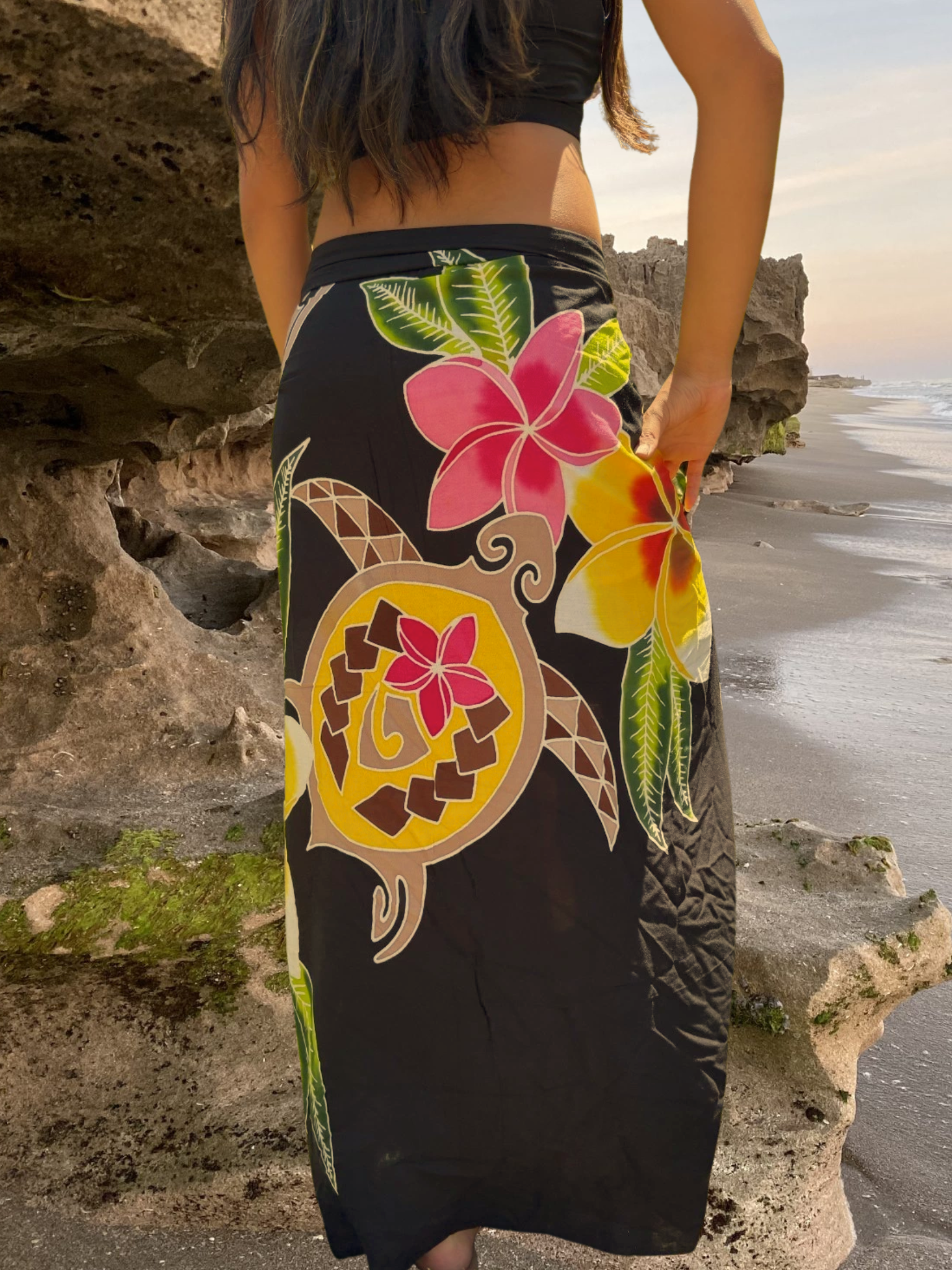 Kiele Sarong Pareo - Black