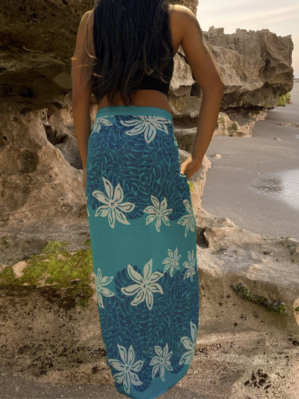 Malia Sarong Pareo - Turquoise Blue