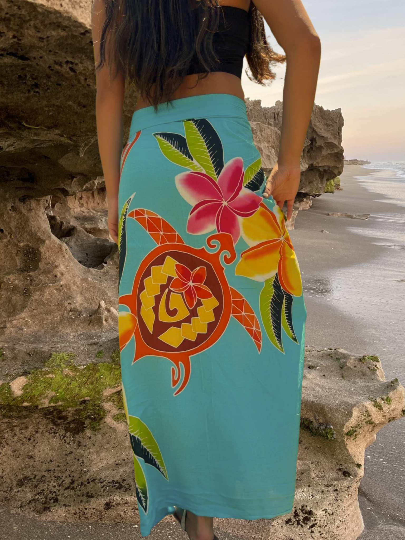 Kiele Sarong Pareo - Turquoise