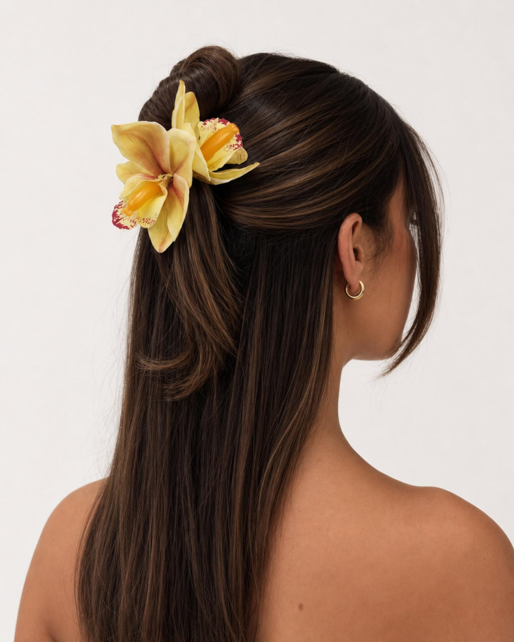 Tropical Orchid Flower Hair Clip Bundle Foam Hand Made Accessory
