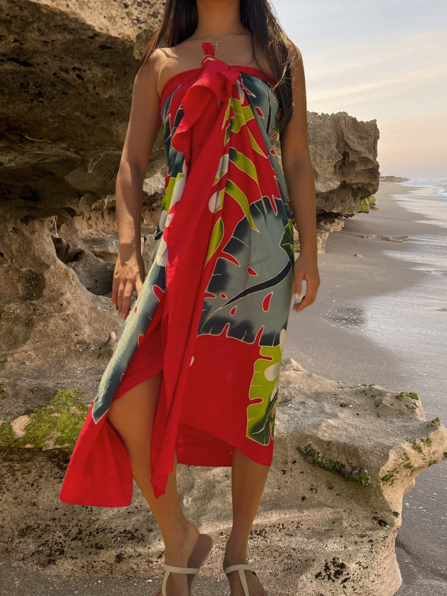 Alana Sarong Pareo - Red