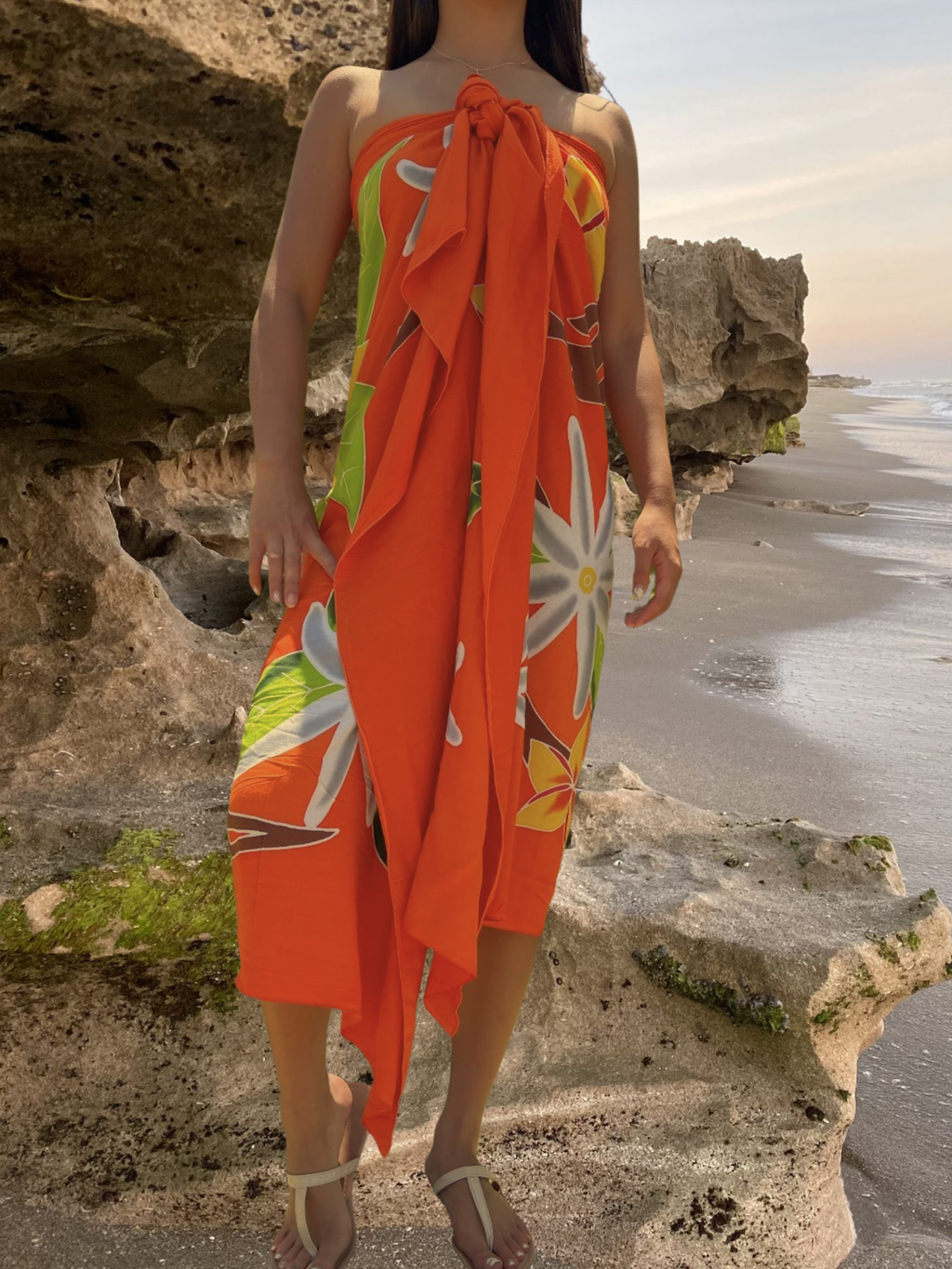 Mikala Sarong Pareo - Orange