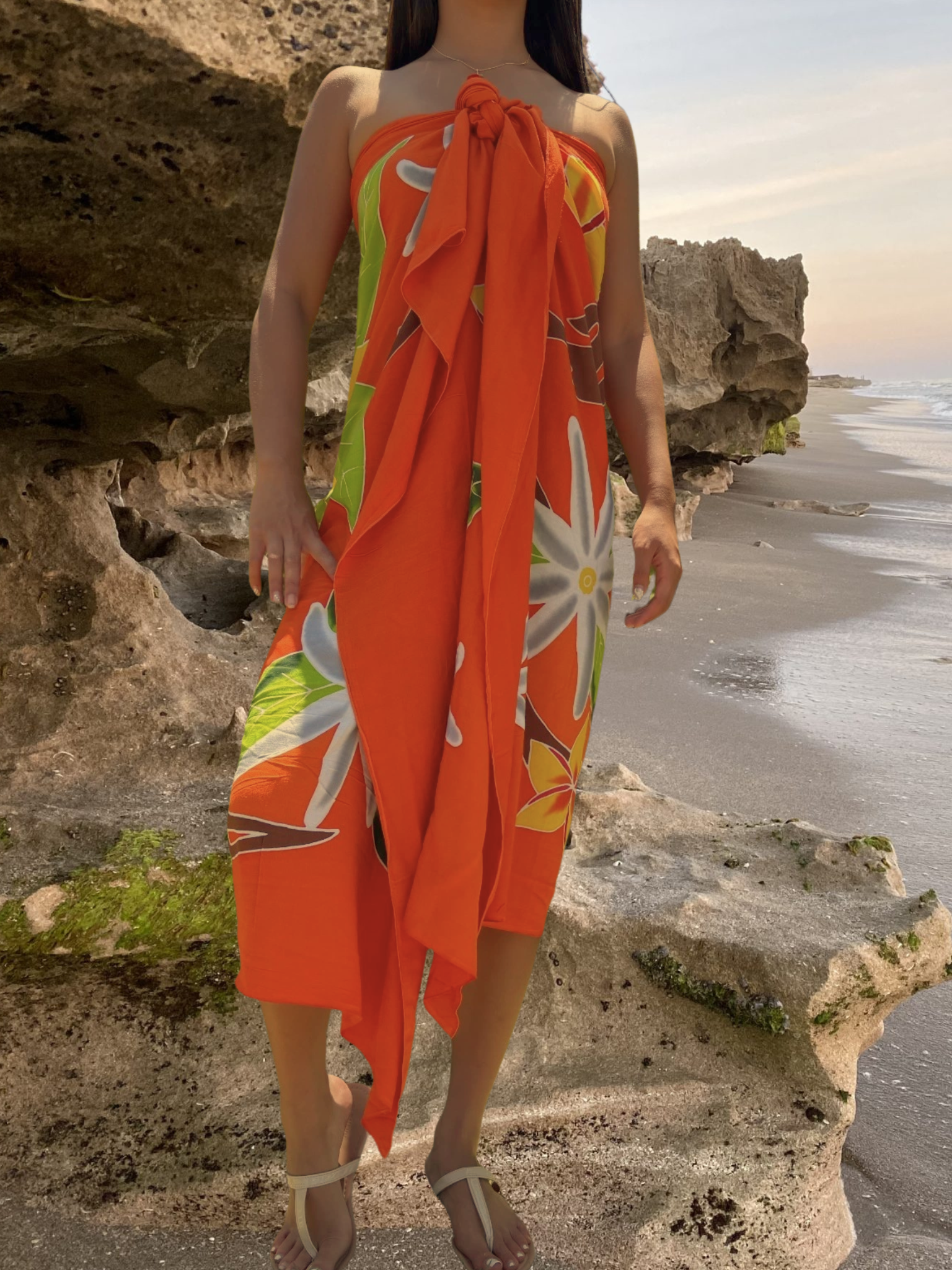 Mikala Sarong Pareo - Orange