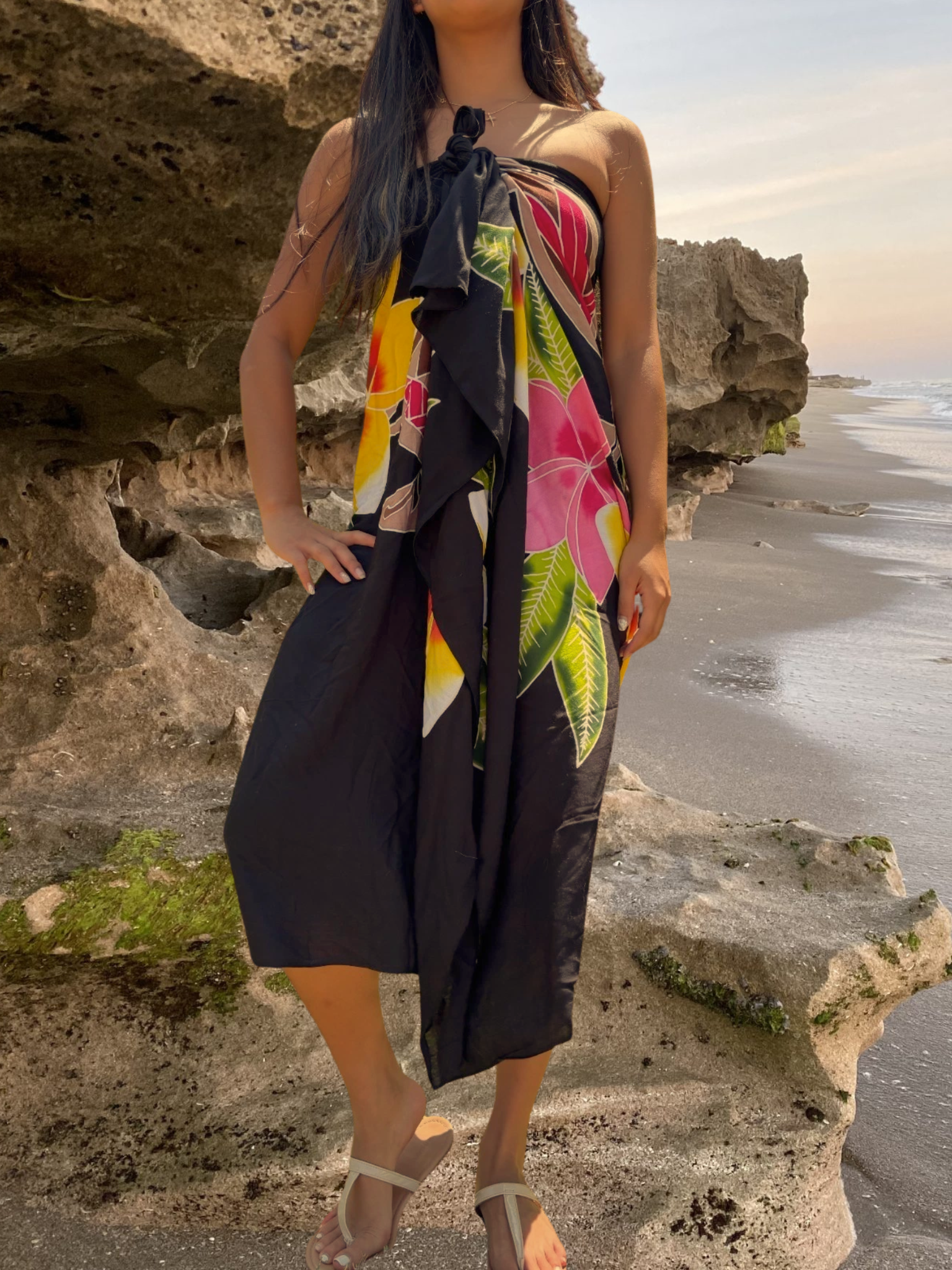 Kiele Sarong Pareo - Black