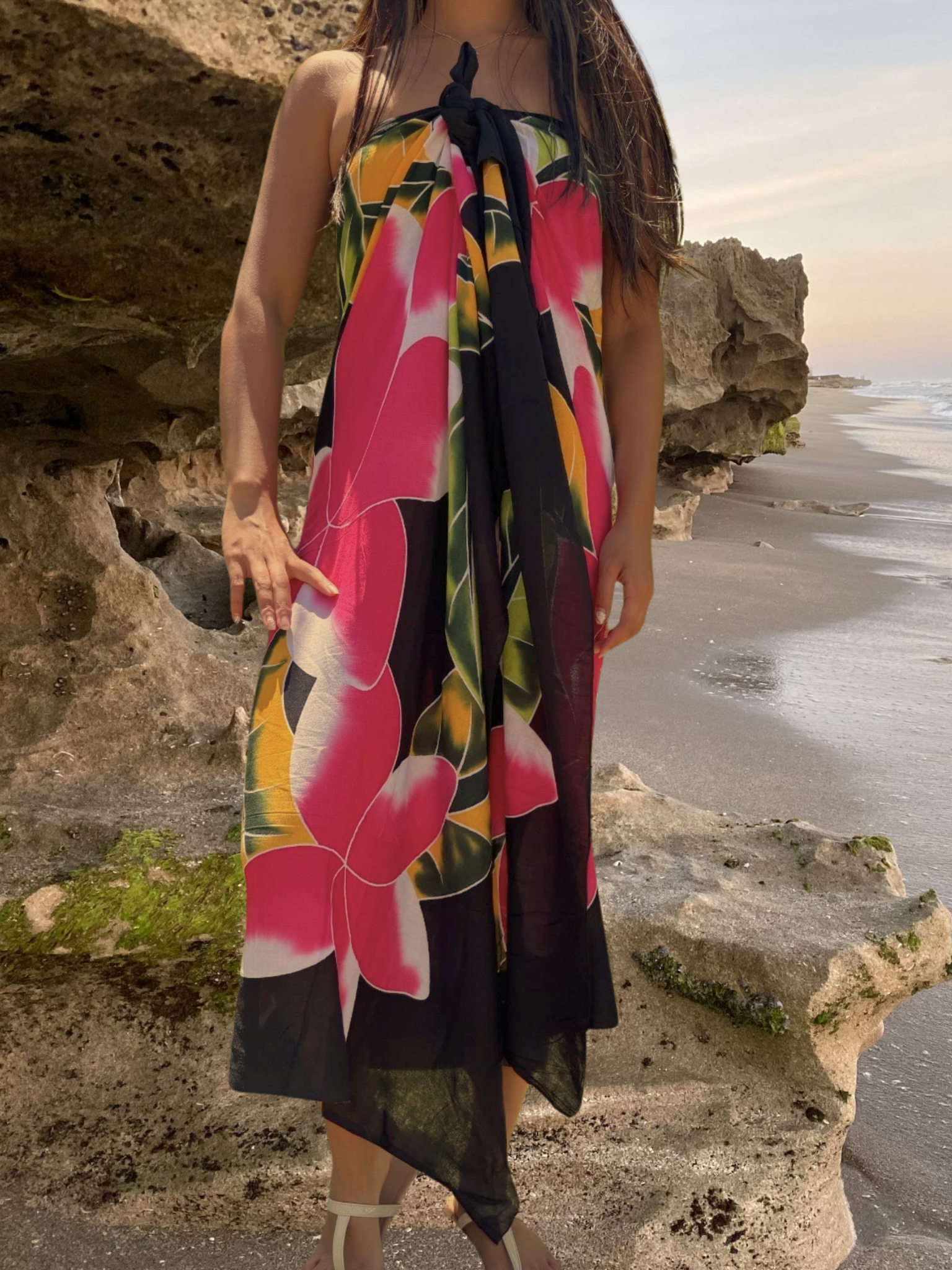 Lani Sarong Pareo - Black