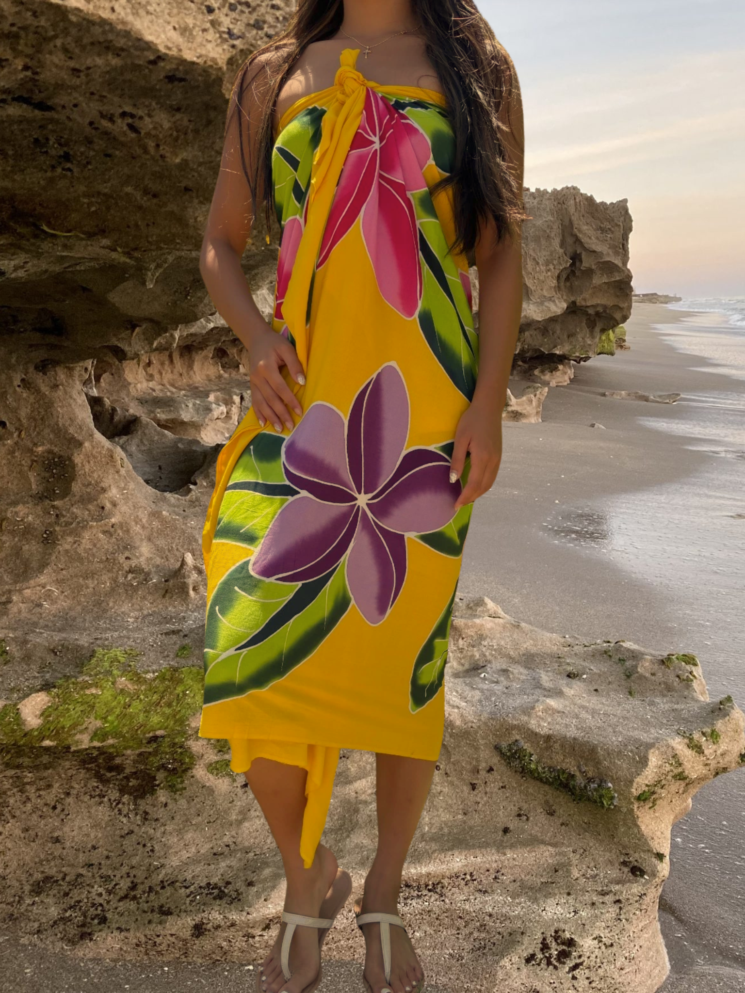 Haukea Sarong Pareo - Yellow