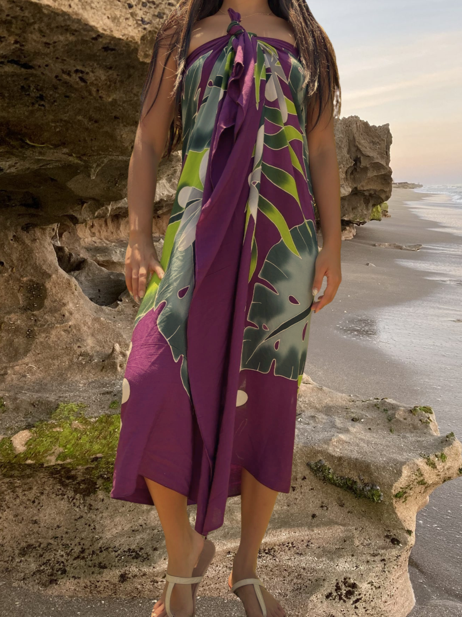 Alana Sarong Pareo - Purple