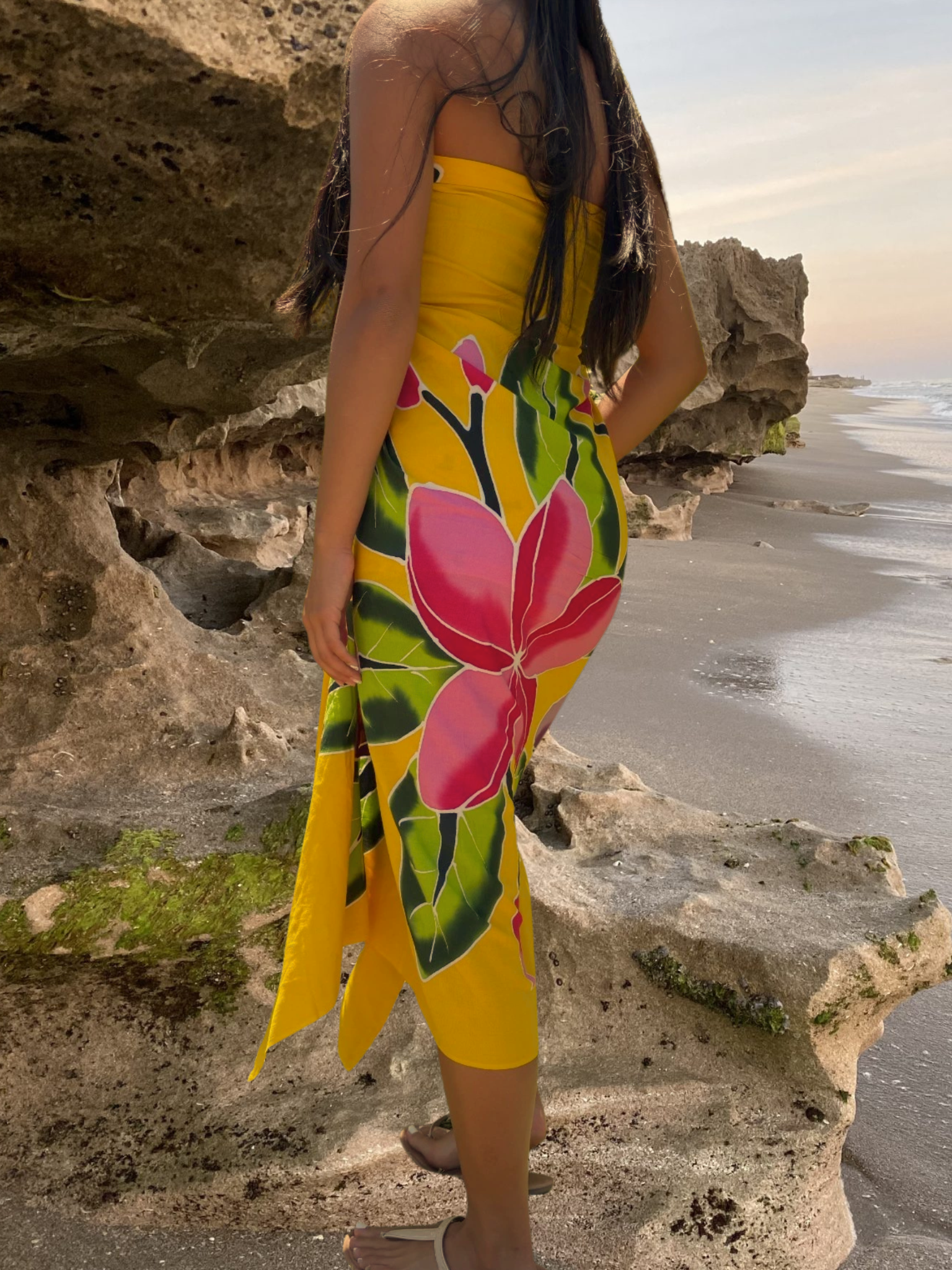 Haukea Sarong Pareo - Yellow