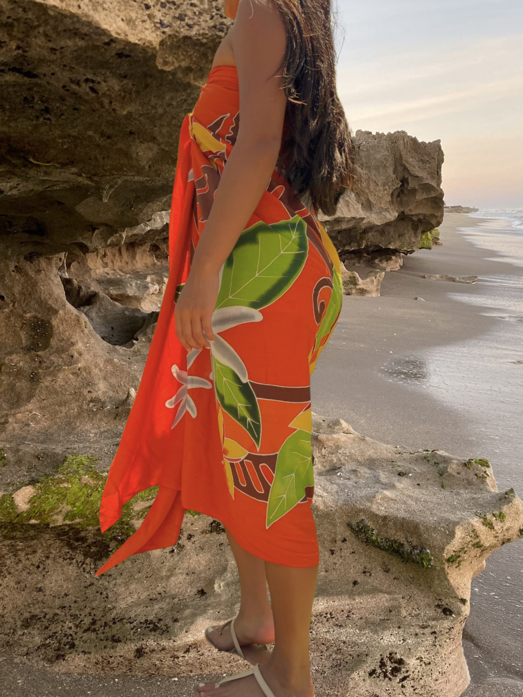 Mikala Sarong Pareo - Orange