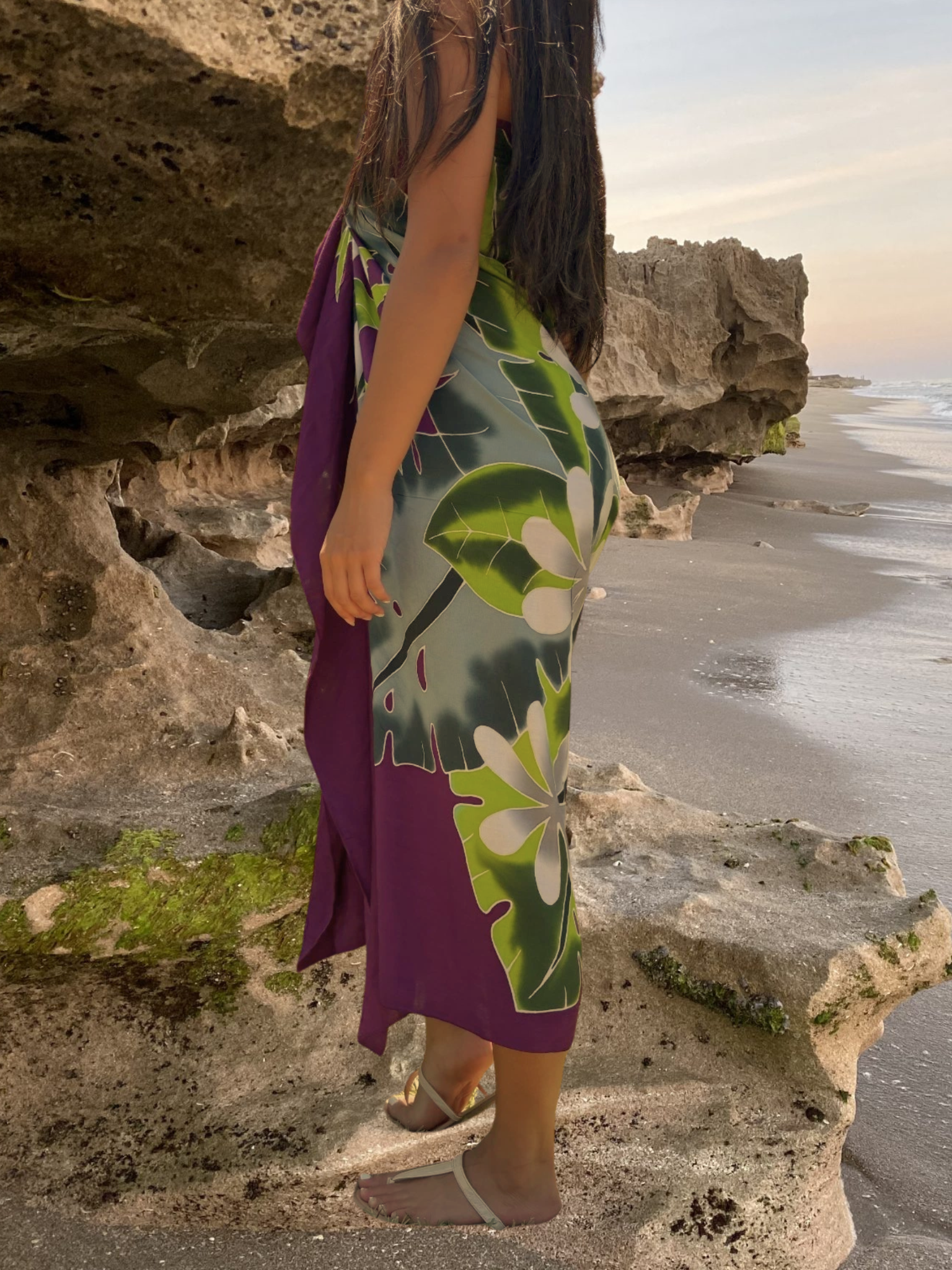 Alana Sarong Pareo - Purple