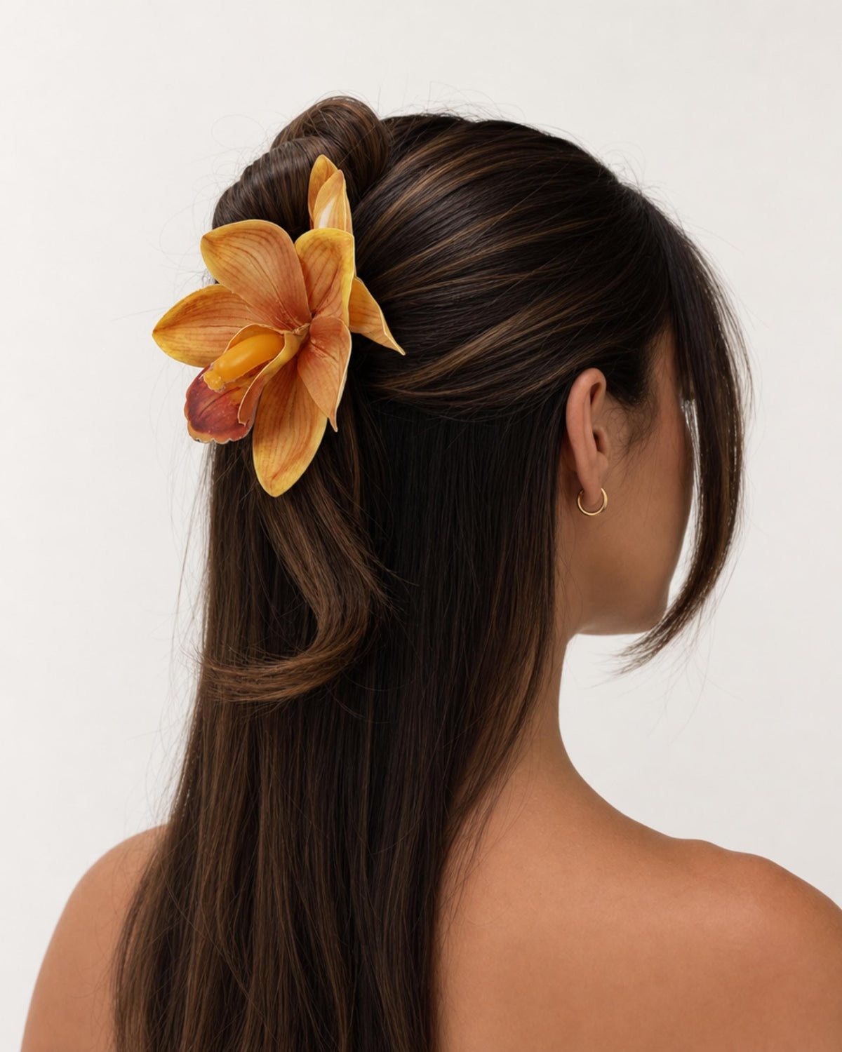 Tropical Orchid Flower Hair Clip Bundle Foam Hand Made Accessory