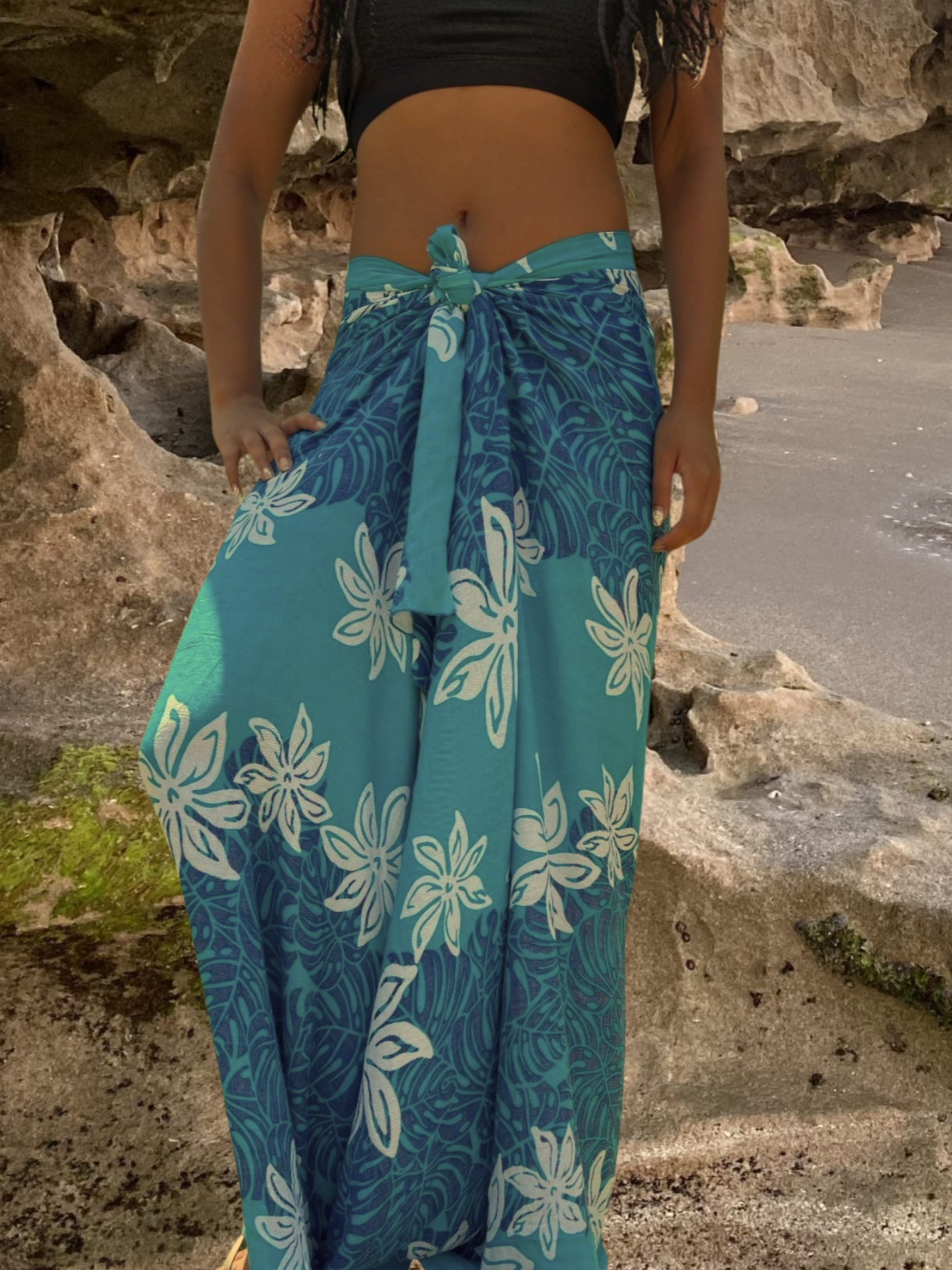 Malia Sarong Pareo - Turquoise Blue