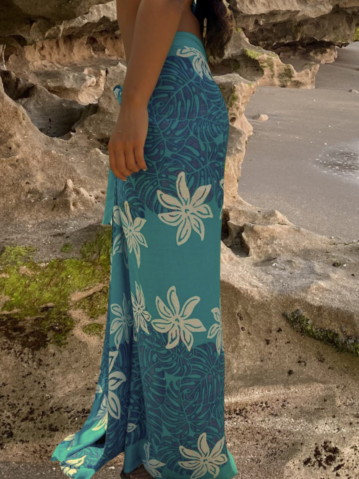 Malia Sarong Pareo - Turquoise Blue