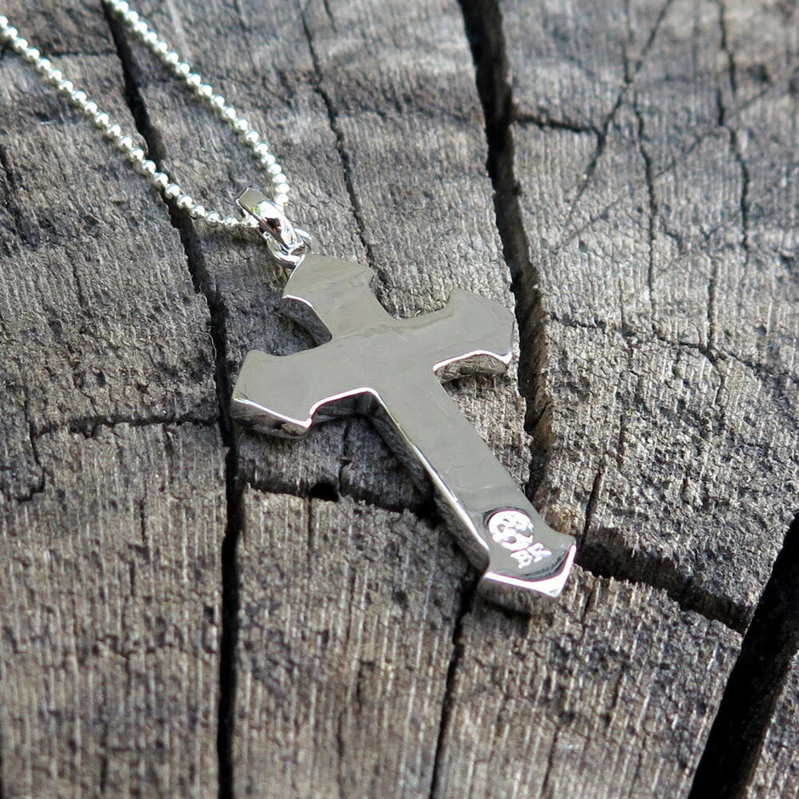 Cross Koa Wood Pendant