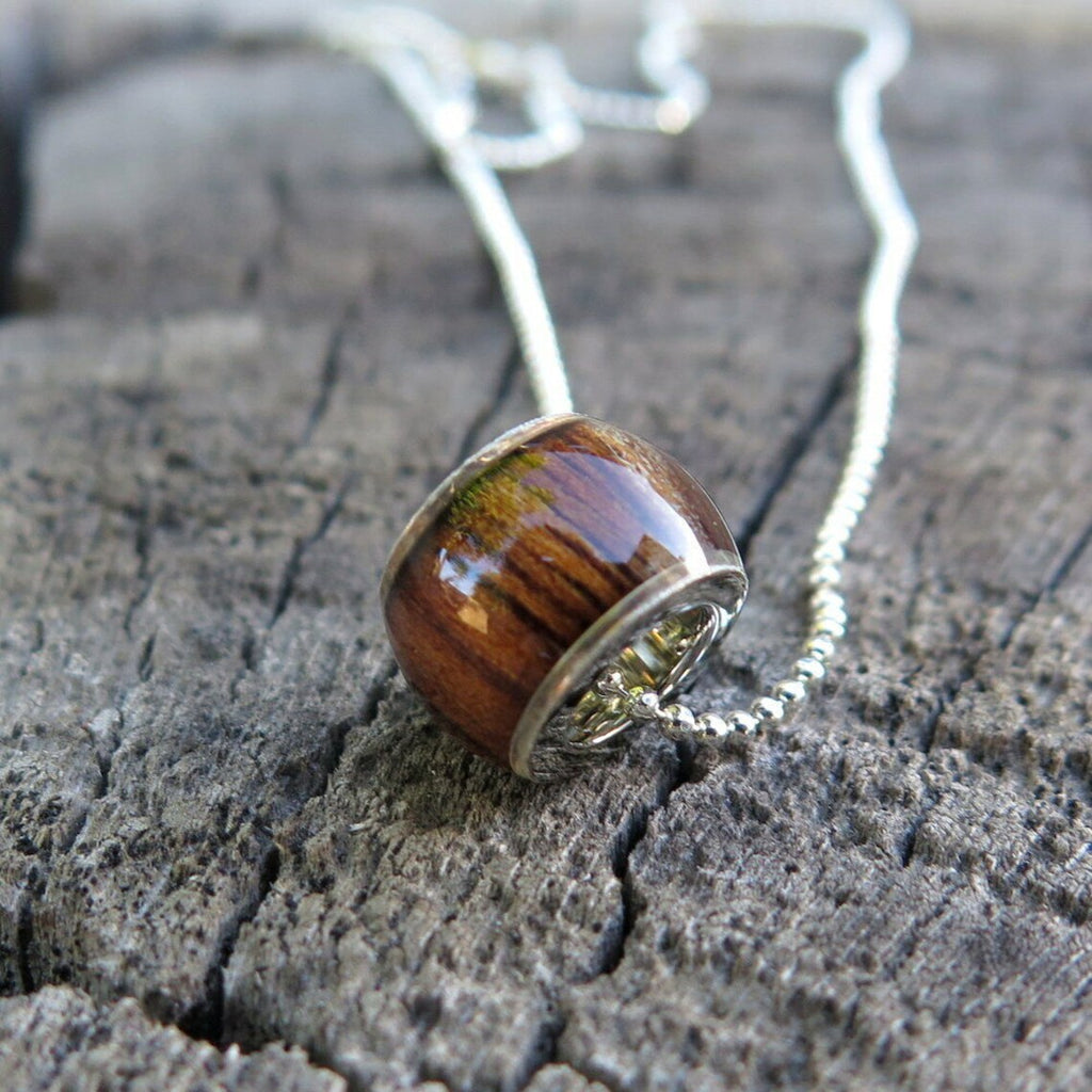 Barrel Koa Wood Pendant