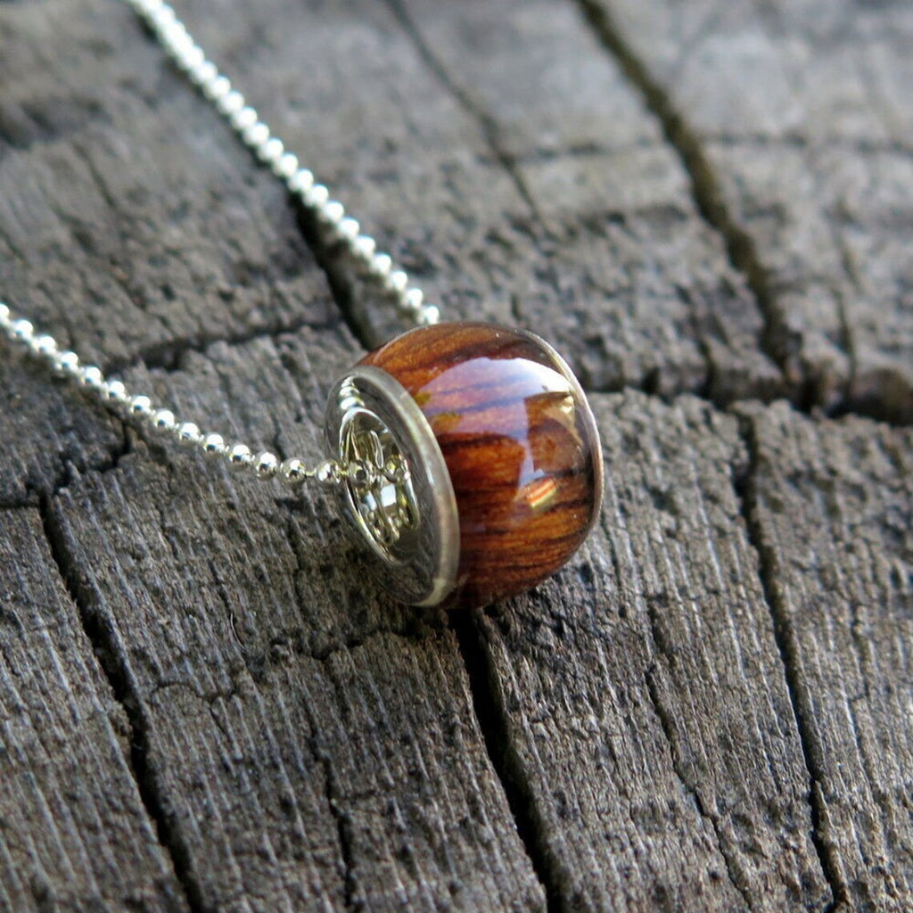 Barrel Koa Wood Pendant