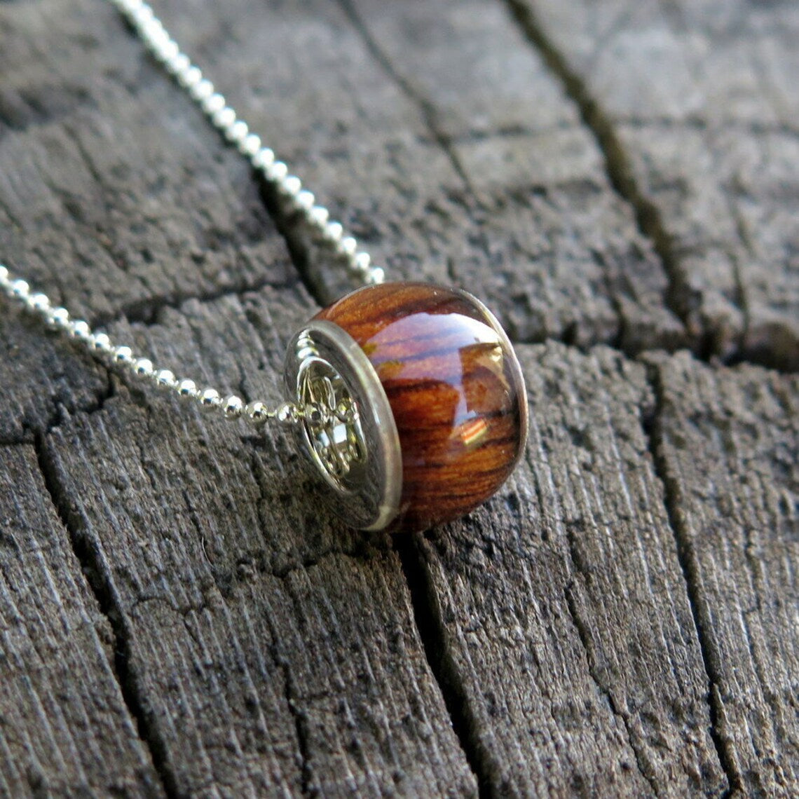 Barrel Koa Wood Pendant