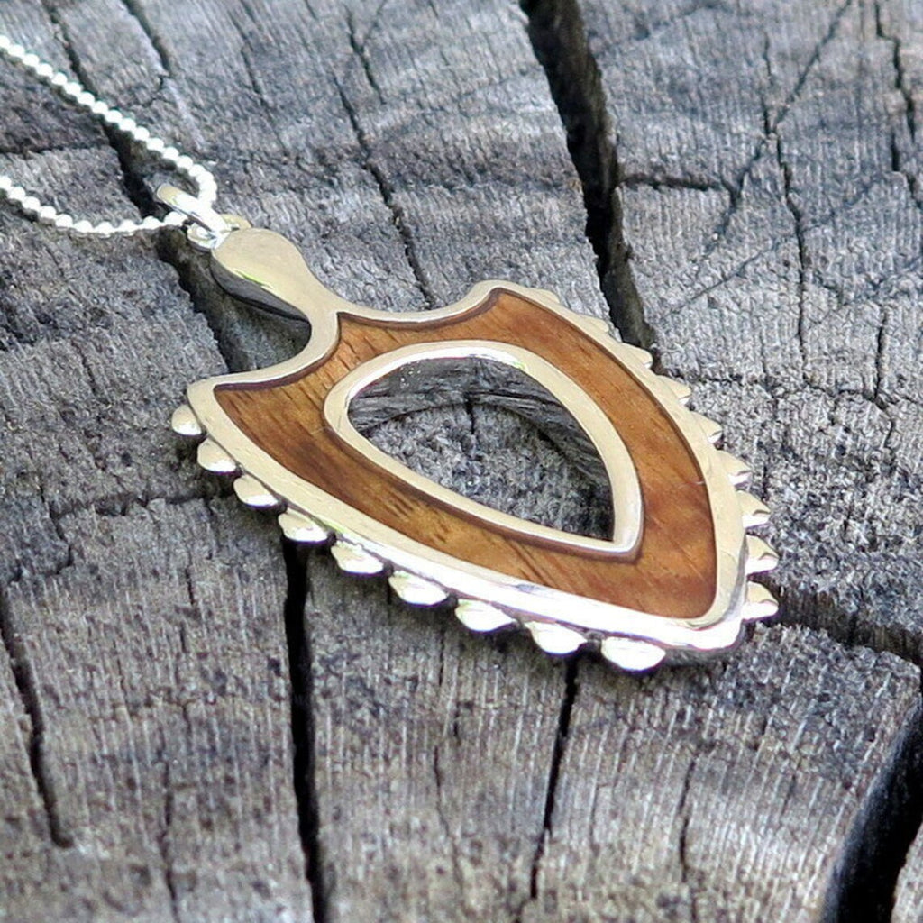 Lei O Mano Koa Wood Pendant