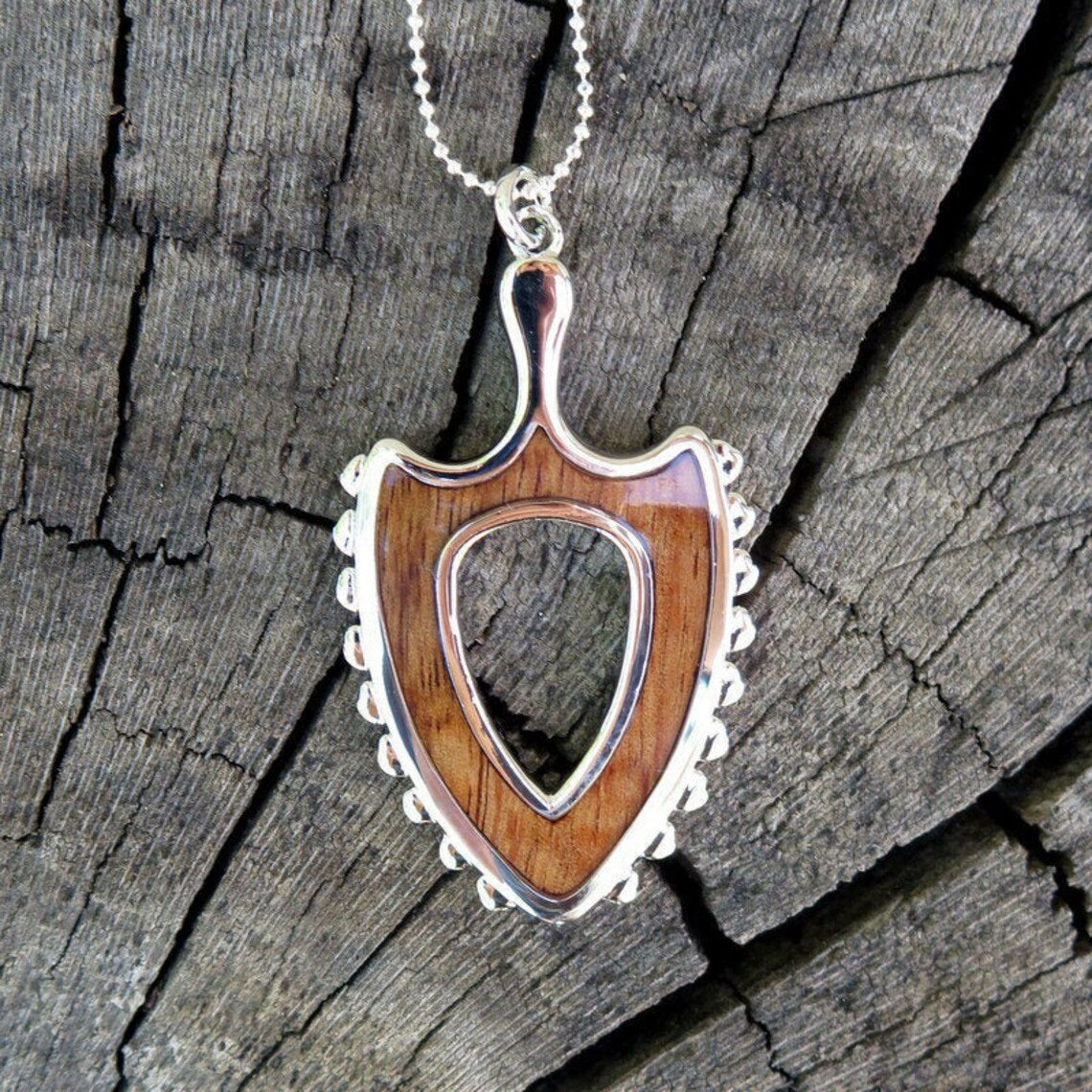 Lei O Mano Koa Wood Pendant