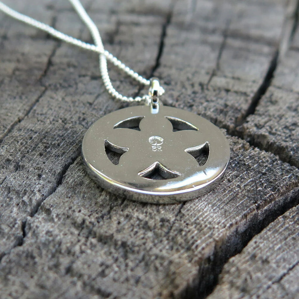 Plumeria Hoop Koa Wood Pendant