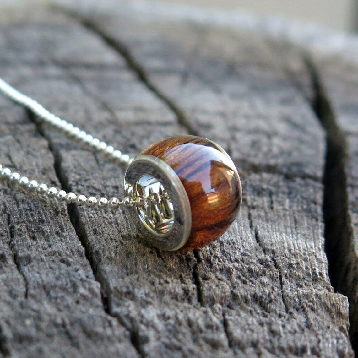 Barrel Koa Wood Pendant