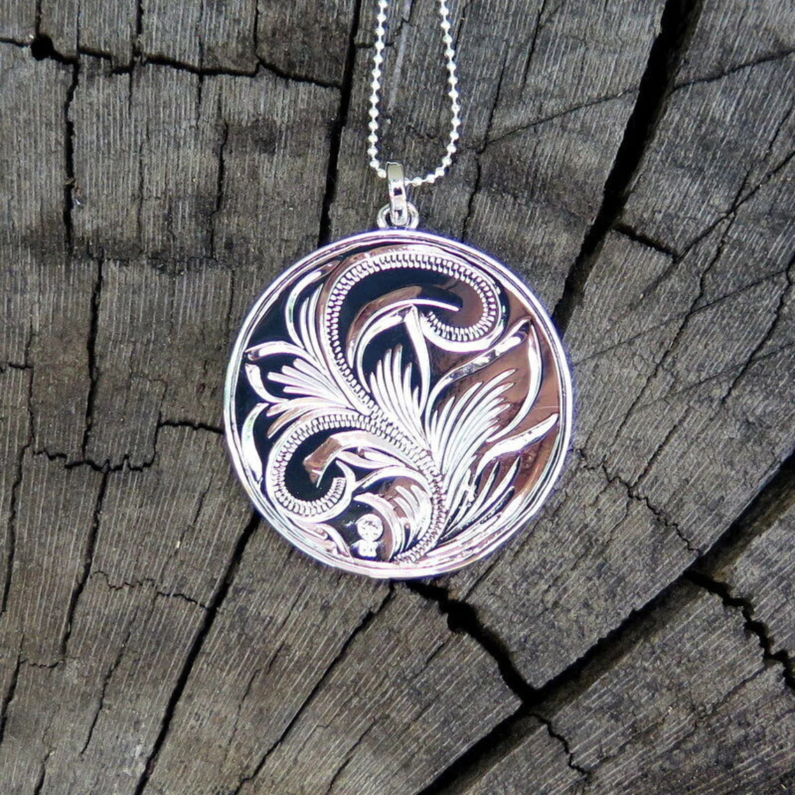 Tree of Life Koa Wood Pendant