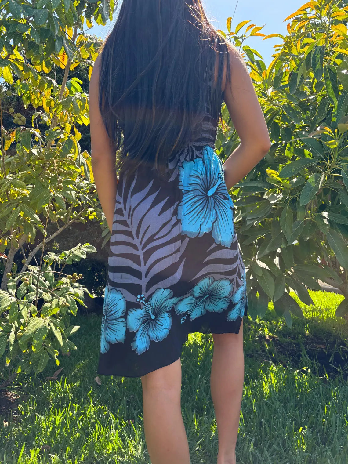 Anela Sun Dress - Blue