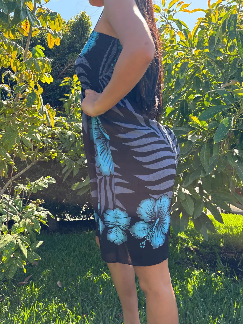 Anela Sun Dress - Blue