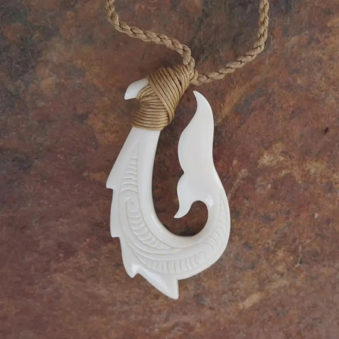 Maori Dragon Fish Hook Pendant