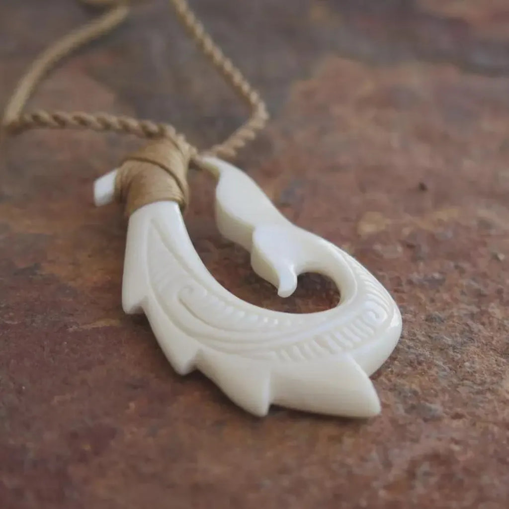 Maori Dragon Fish Hook Pendant