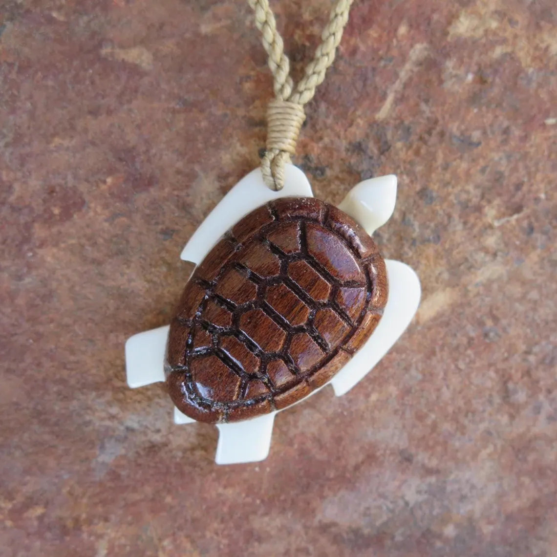 Honu Wood Shell Pendant