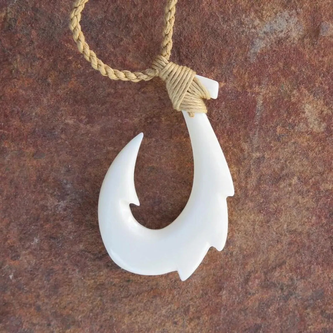Maori Dragon Scale Fish Hook Pendant