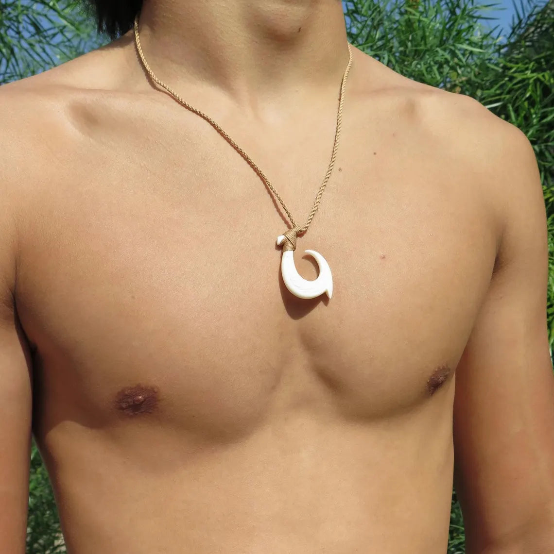 Maori Mini Engraved Fish Hook Pendant