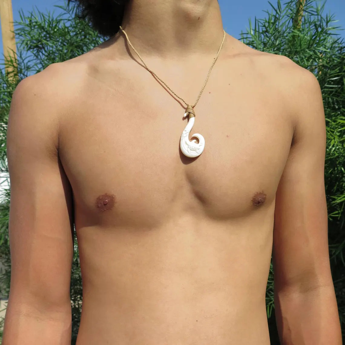 Honu Sea Turtle Fish Hook Pendant