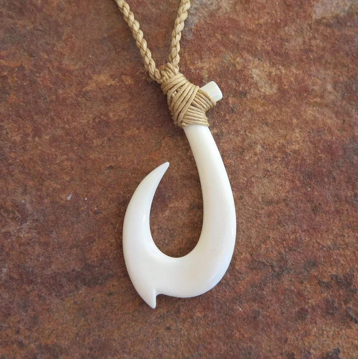 Maori Slim Fish Hook Pendant