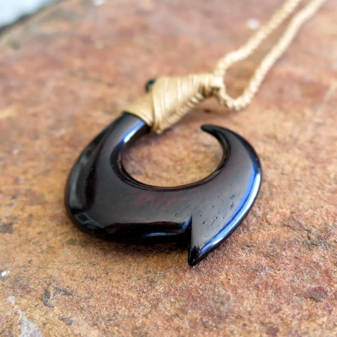 Maori Classic Fish Hook Pendant