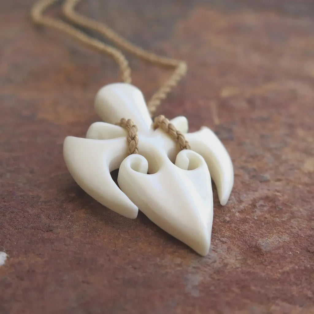 Maori Koru Arrowhead Pendant