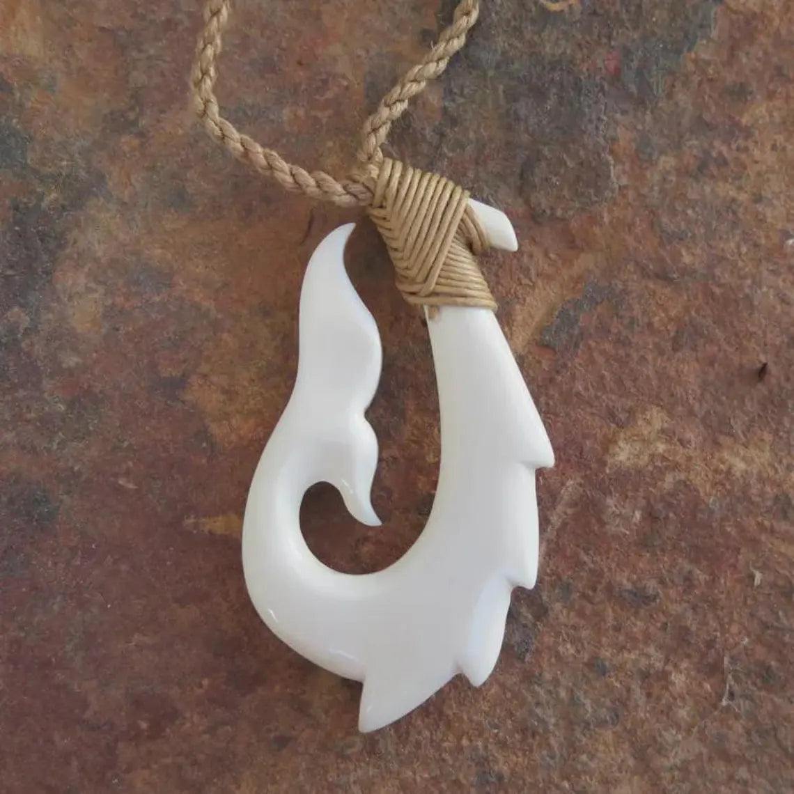 Maori Dragon Fish Hook Pendant