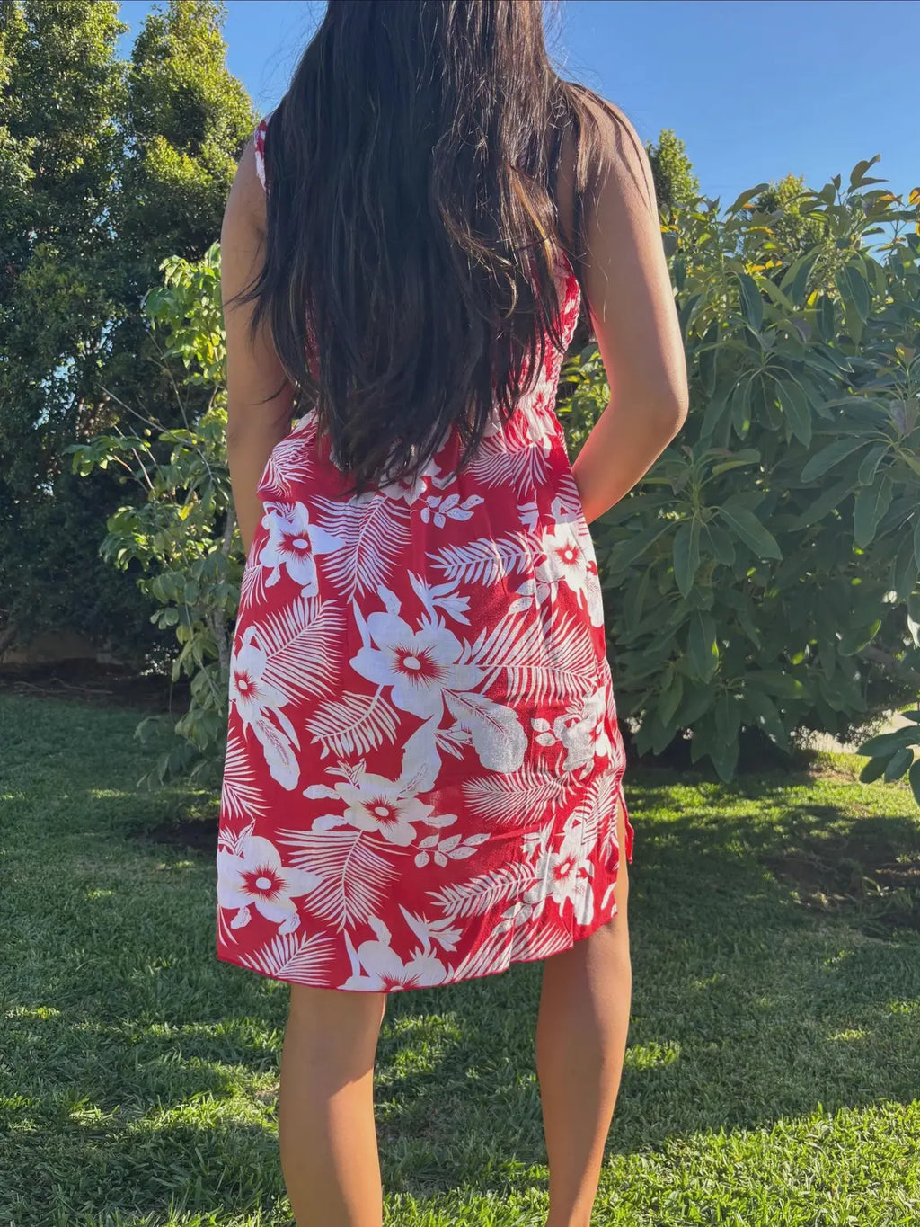 Palila Sun Dress - Red