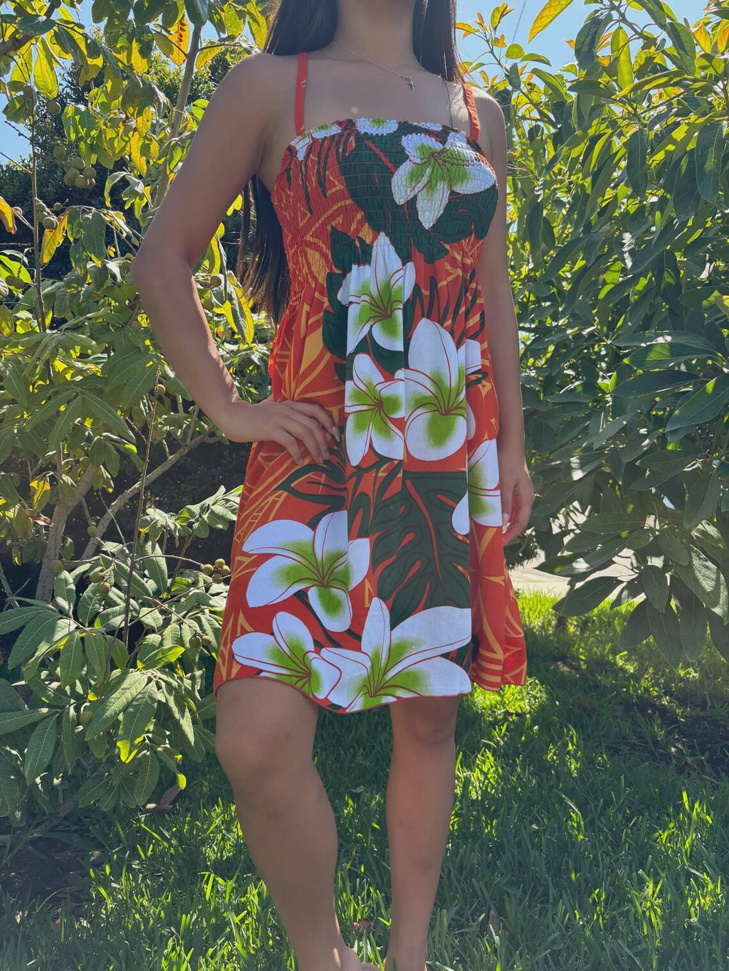 Luana Sun Dress - Orange